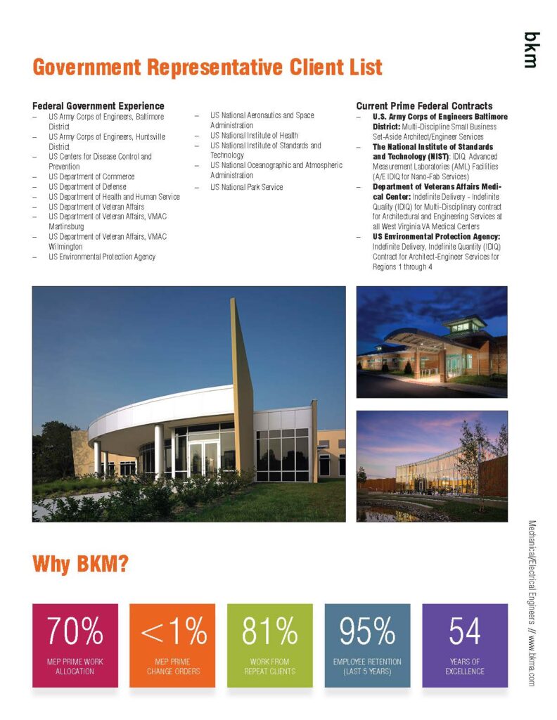 Federal Experience Burdette, Koehler, Murphy & Associates